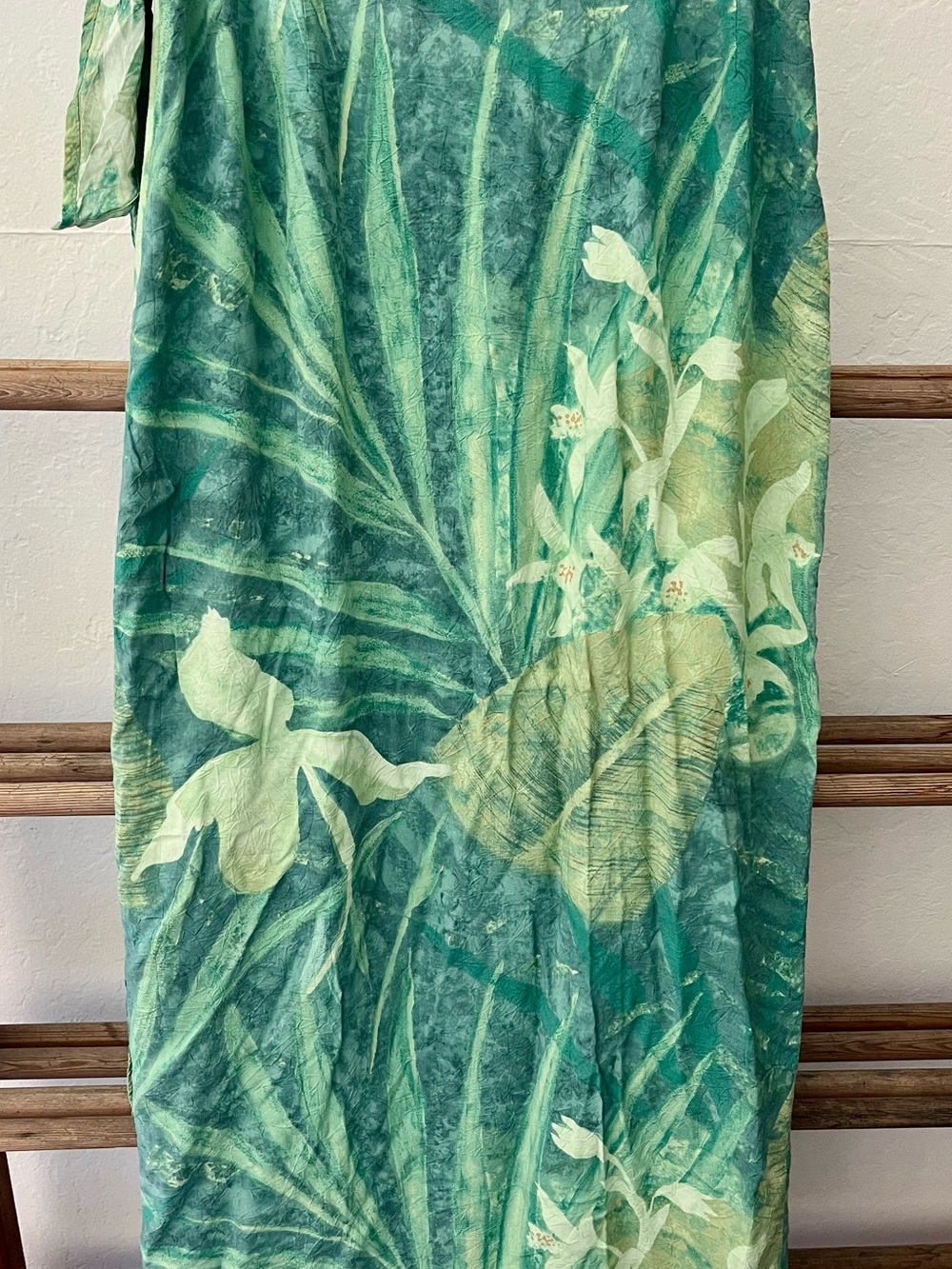 Vintage Jams World Tropical Botanical Wrap Skirt / Pareo - Picture 9 of 10